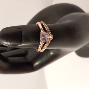 925 Silver Heart Rings for Women Jewelry Wedding Ring Size 7